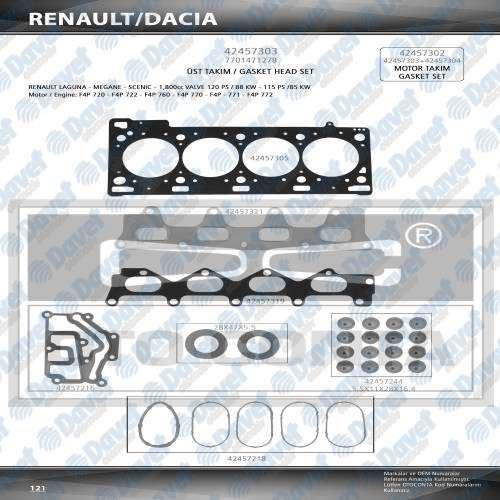 OTOCONTA 42457303 Ust Takim Conta (Keceli Skcli) Megane Laguna 1.8 2.0 16v (F4r)  ####